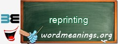 WordMeaning blackboard for reprinting